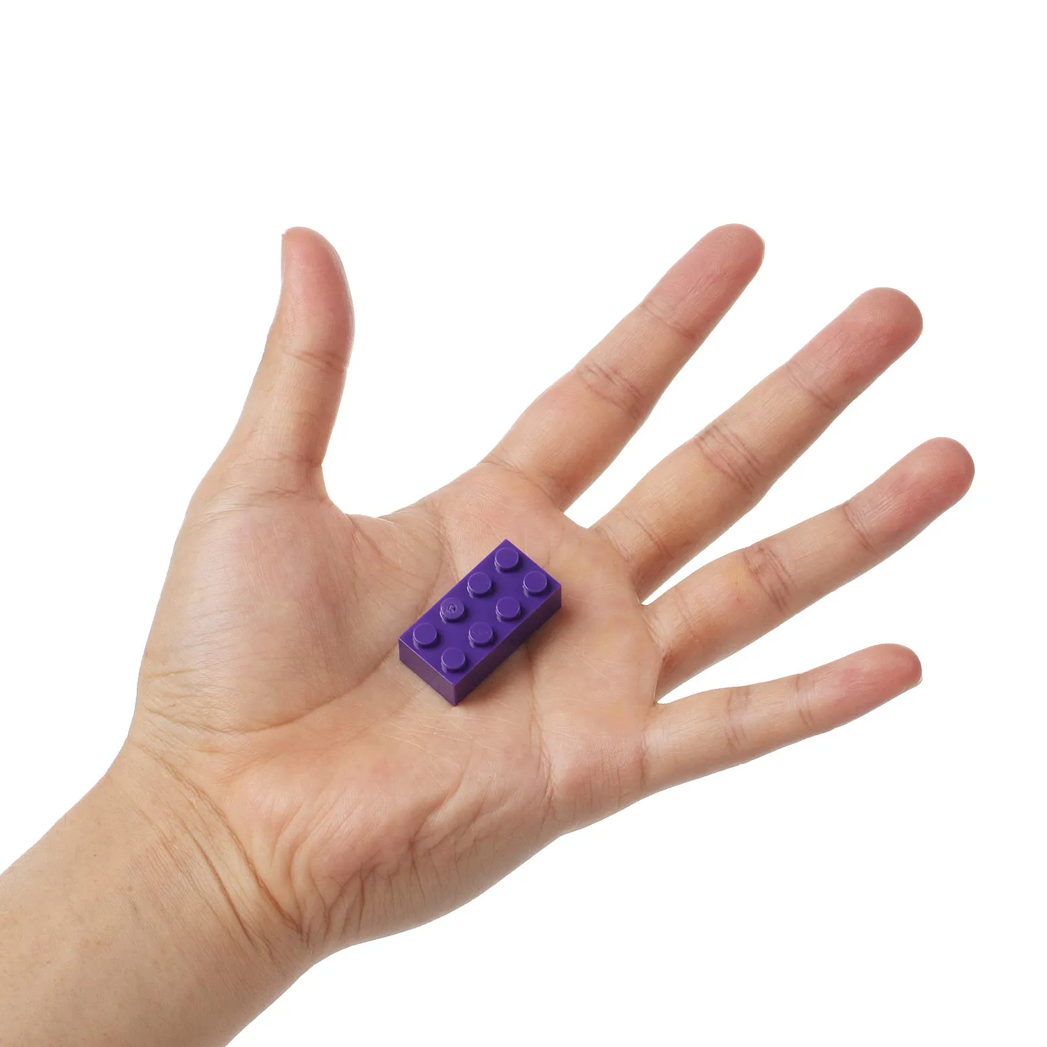 Katara Blocchi Costruzione 520 mattoncini viola con base e box