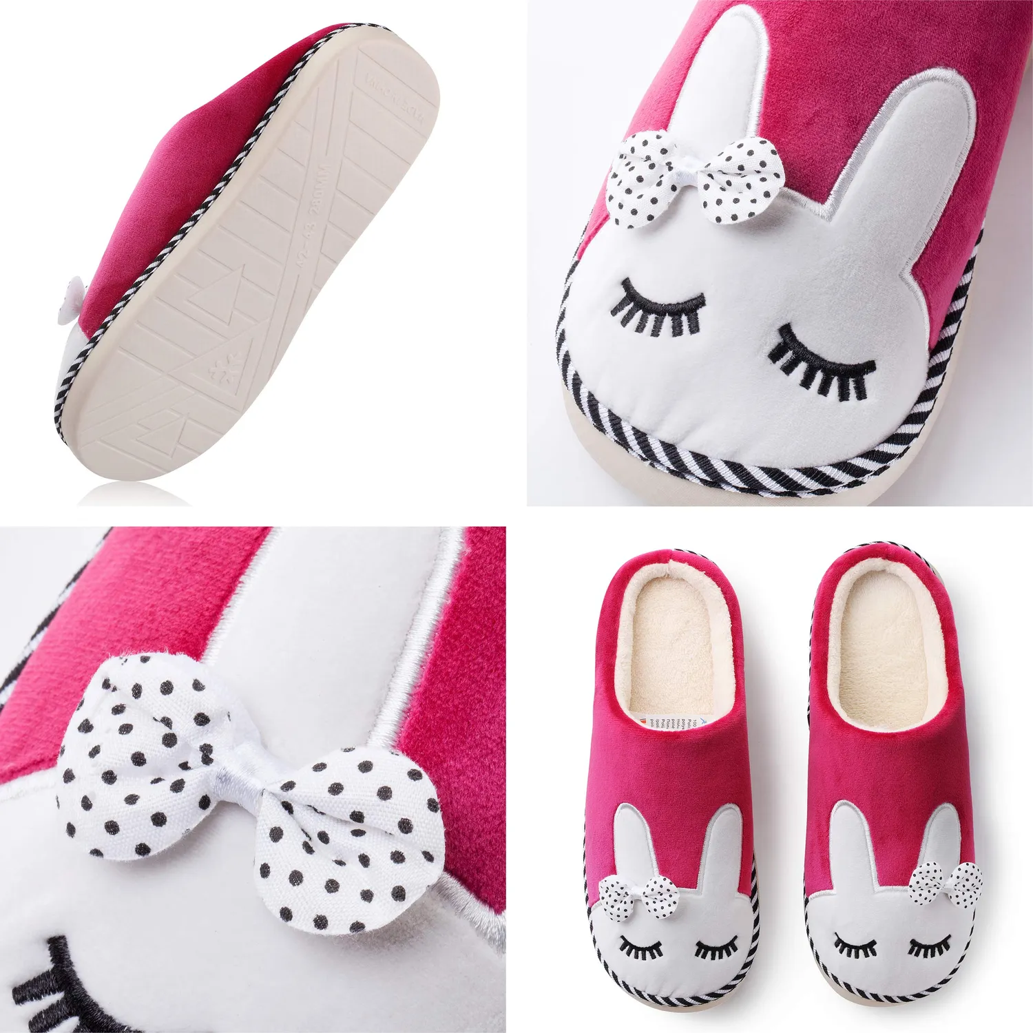 Katara Pantofole Coniglio peluche bacca EU 37/38 donna
