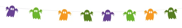 Rubies Fantasmi ghirlanda feltro Halloween 2 m