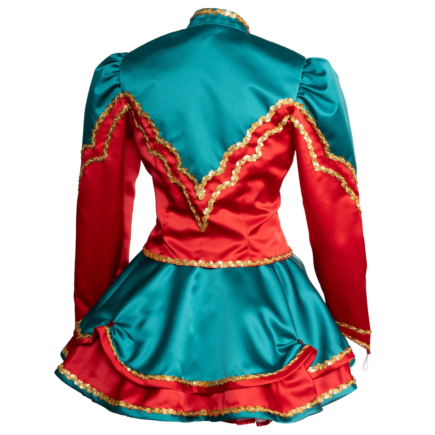 Altenburg Guard abito da guardia verde-rosso paillettes oro