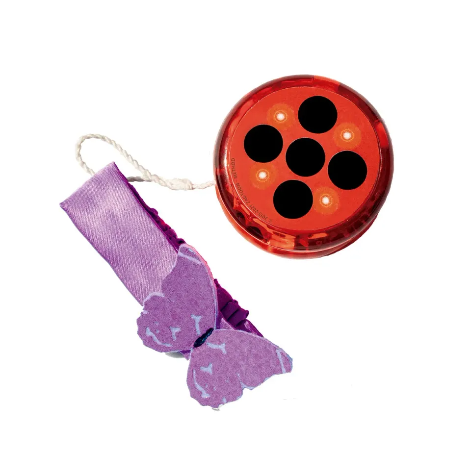 Rubies Miraculous Ladybug Yo-Yo con Luce e Braccialetto Accessorio Bimba OS