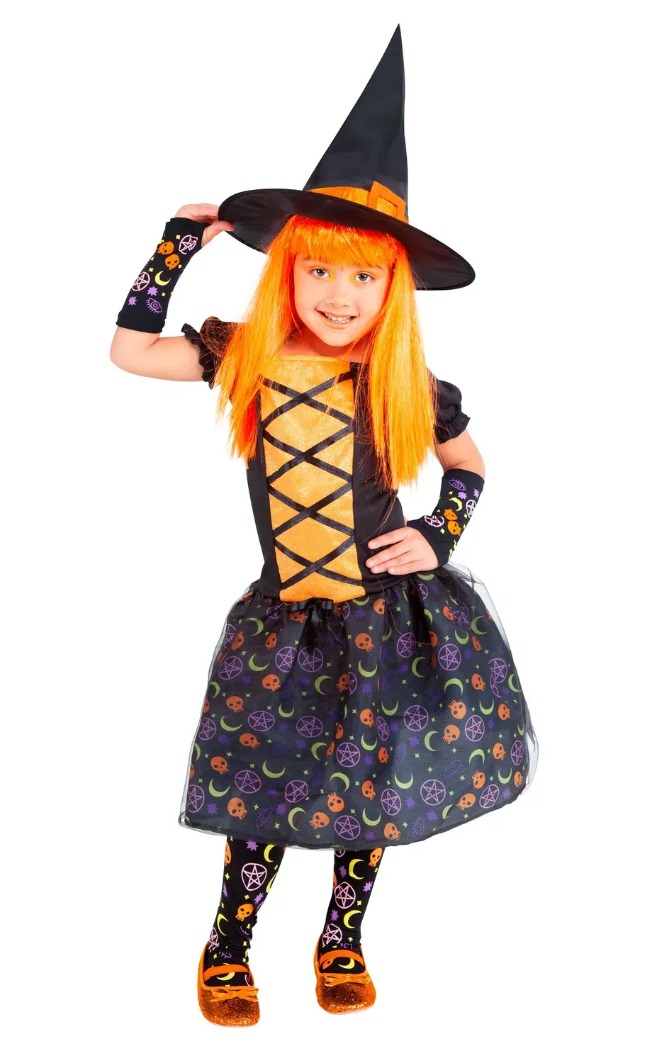 Rubies Moonlight Orange costume strega bambina M