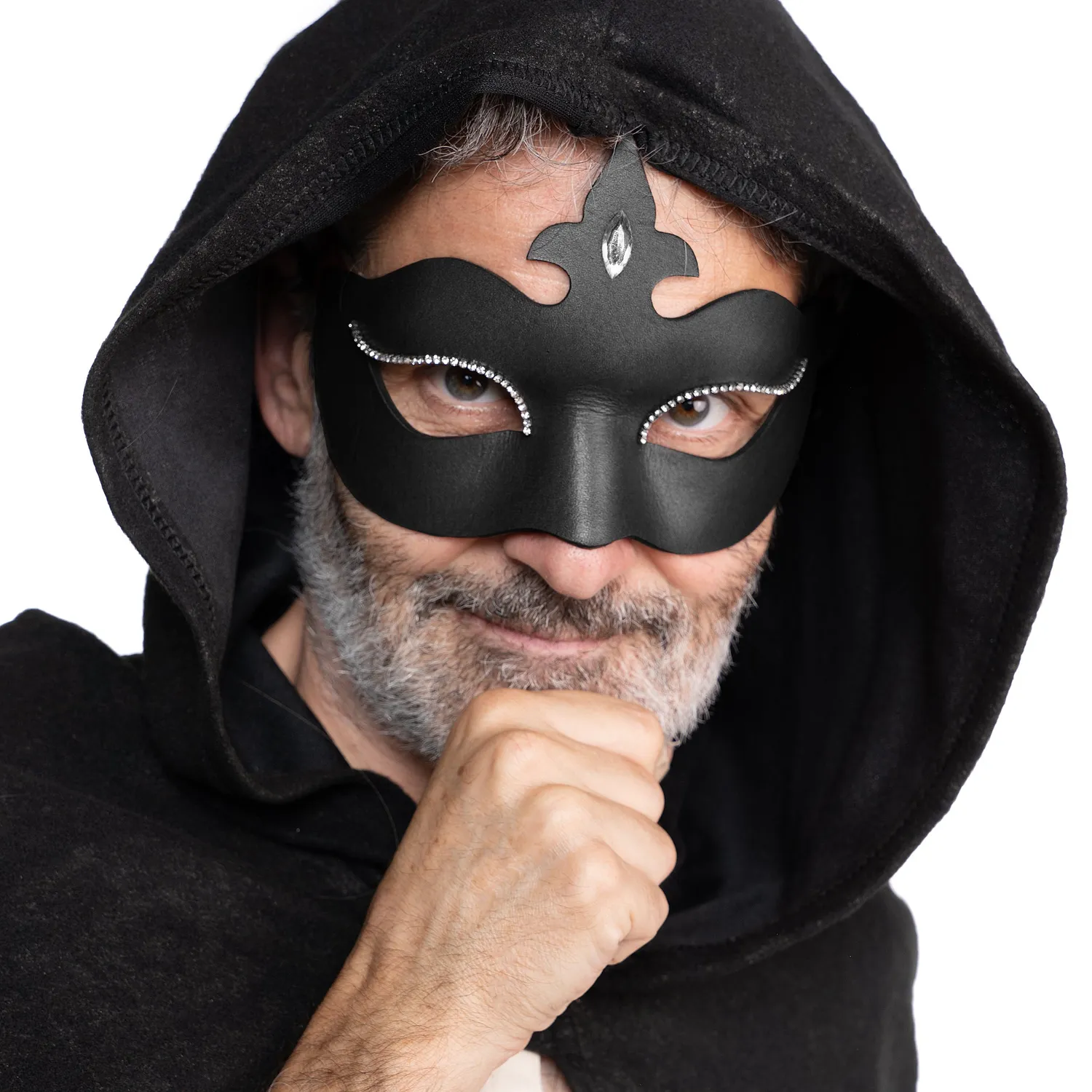 Altenburg Colombina Stella maschera pelle nera