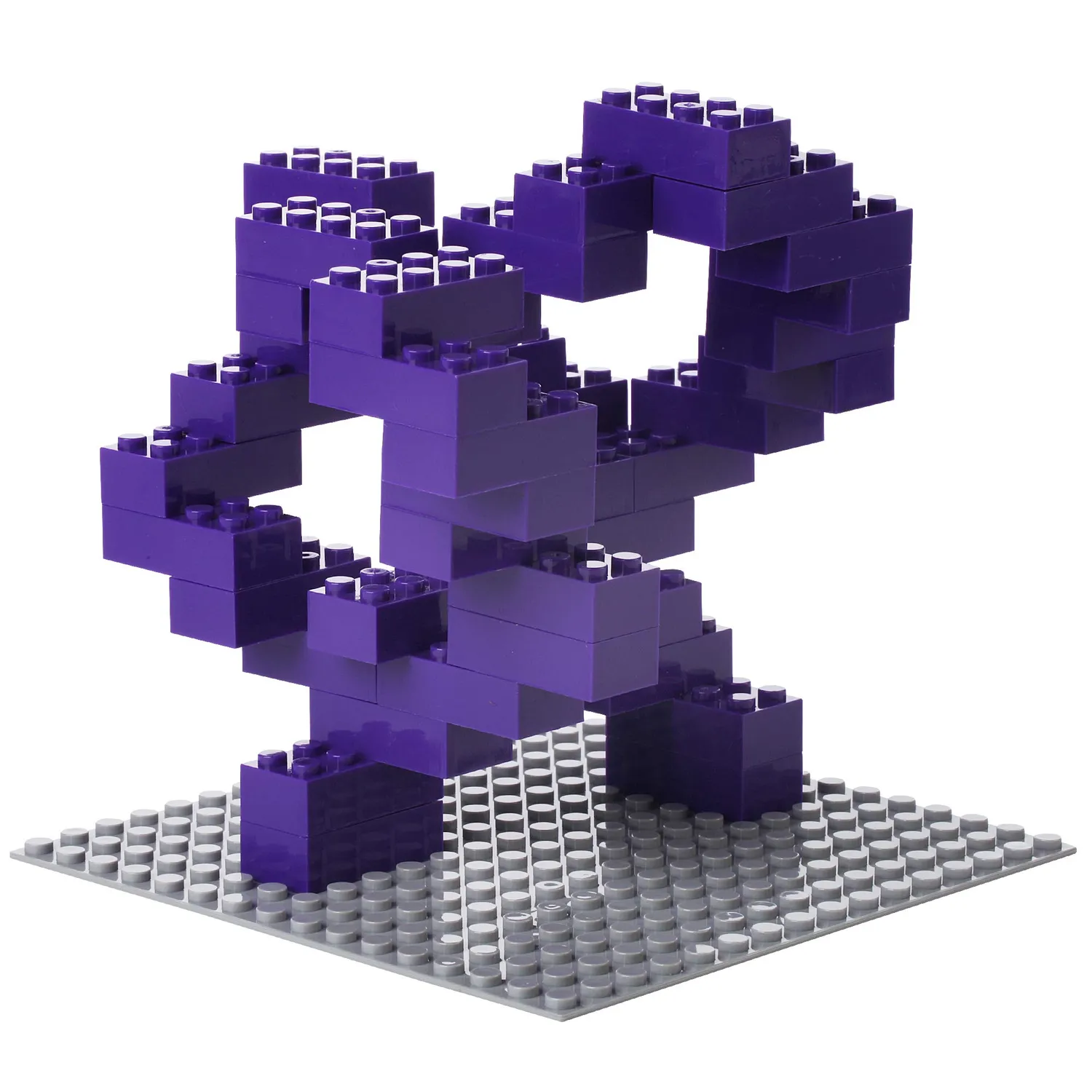 Katara Blocchi Costruzione 520 mattoncini viola con base e box