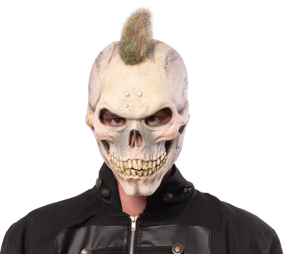 Rubies Skull Punk maschera teschio adulto carnevale horror