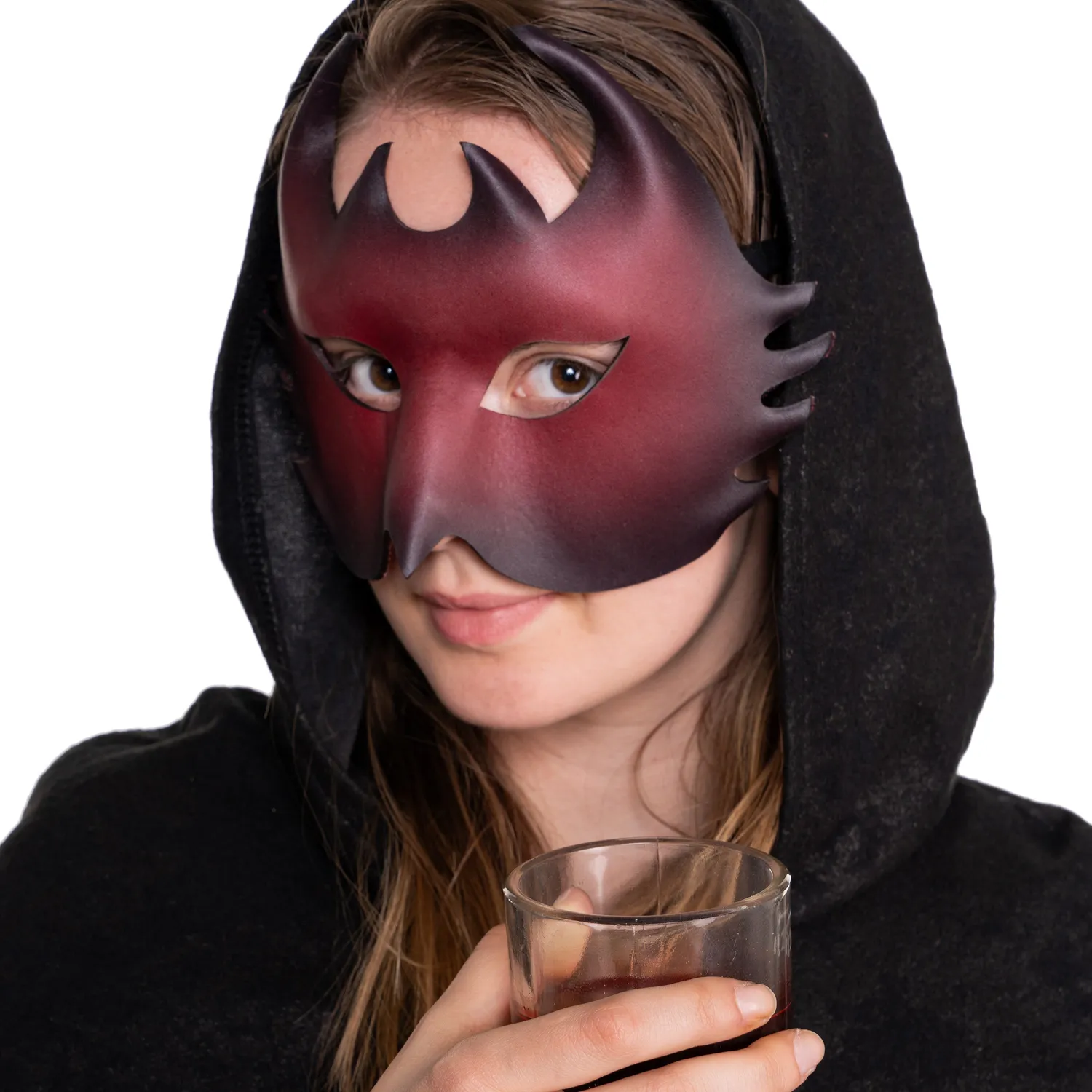 Altenburg Colombina Demone maschera veneziana pelle