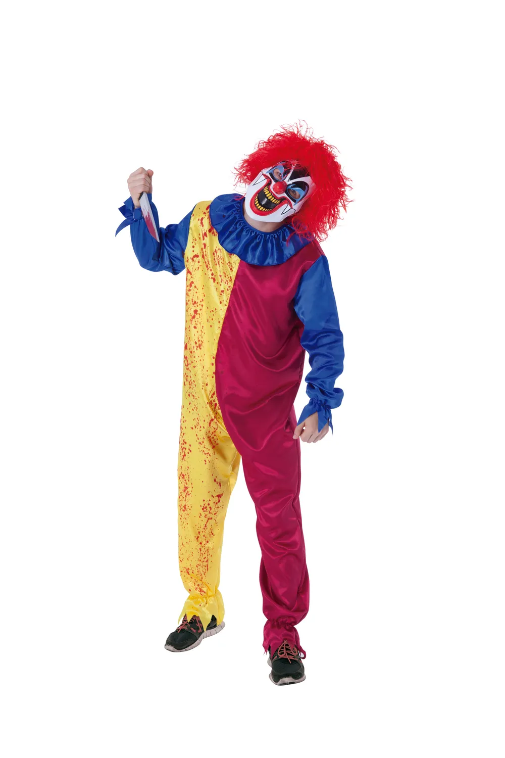 Rubies Psycho Clown costume adulto tuta maschera taglia MST