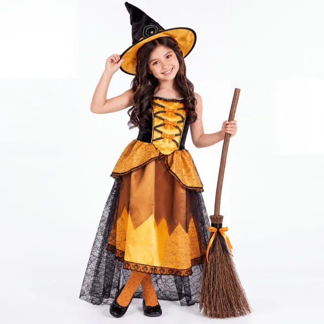 Rubies Strega Chic Costume arancione bambina Halloween