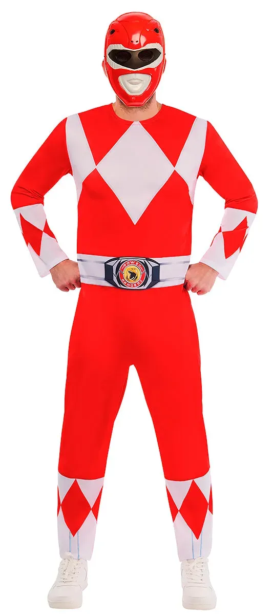Rubies Power Rangers Rosso Costume Adulto Taglia M