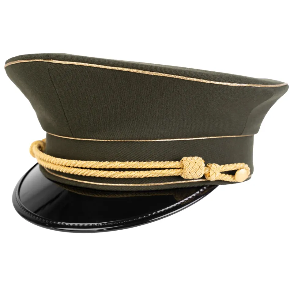 Altenburg Militare berretto verde piping oro visiera