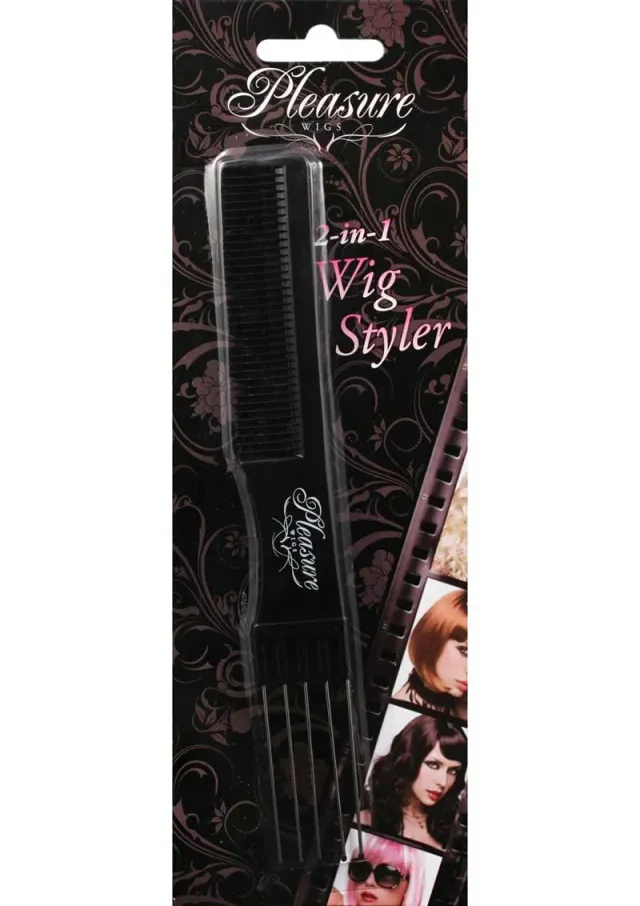 Pleasure Wigs 2 in 1 pettine per parrucca plastica