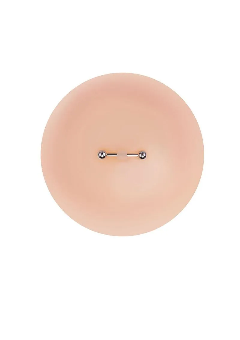 Peekaboos Silicone Pierced copricapezzoli marrone silicone