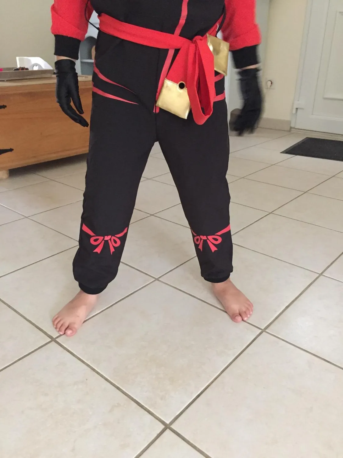 Katara 1771 Costume Ninja Verde Bambino M 6-8 Anni
