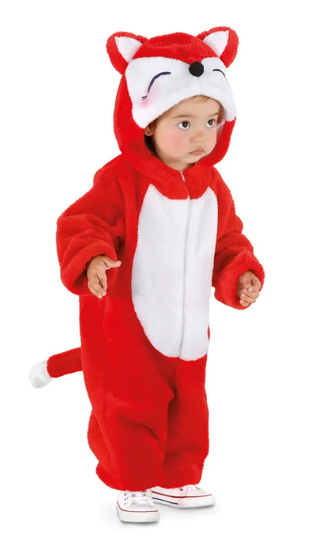 Rubies Costume Volpe Bebè Tutina Taglia T con Coda Morbida