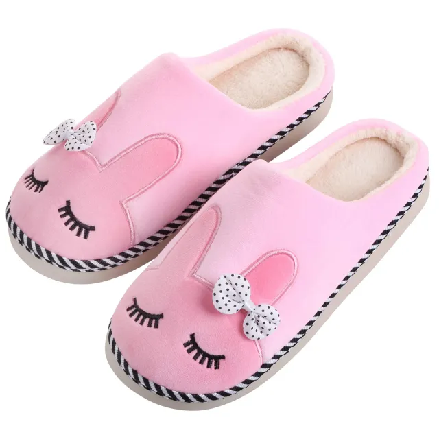 Katara pantofole peluche coniglio rosa 38/39 morbide