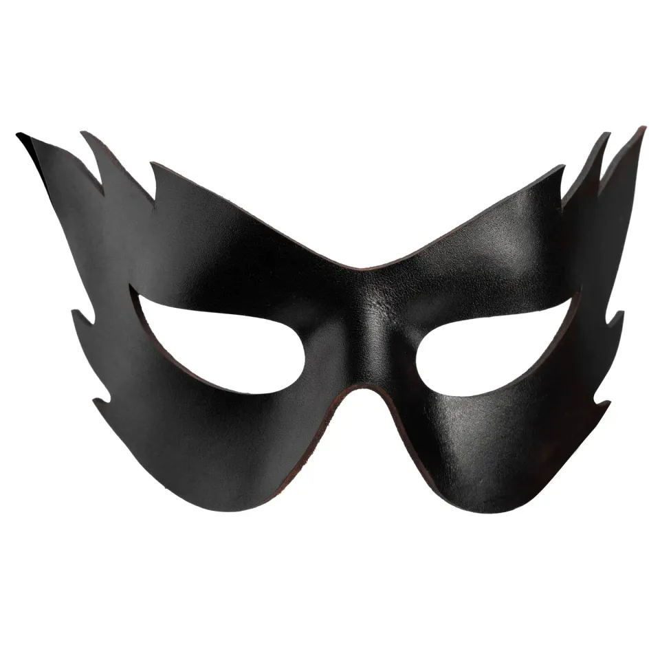 Altenburg Colombina Fiamma maschera nera in pelle