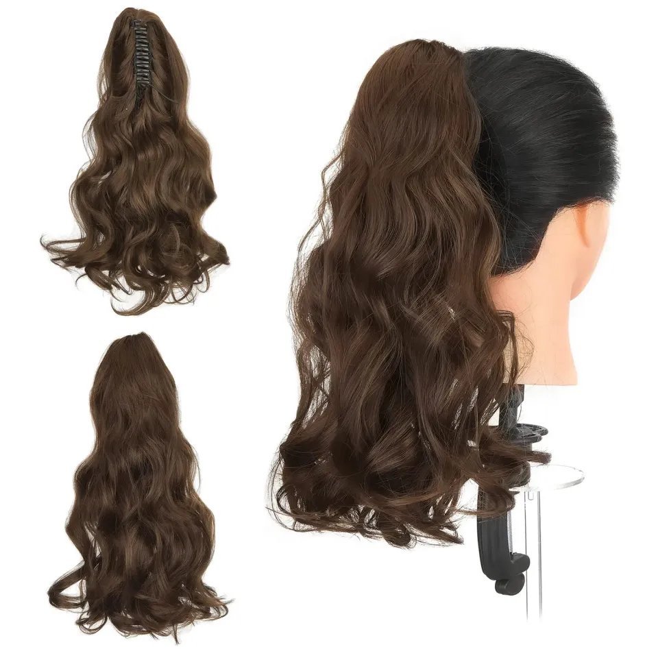 Gairyan Extension Coda di Cavallo Ricci 45cm Marrone Auburn