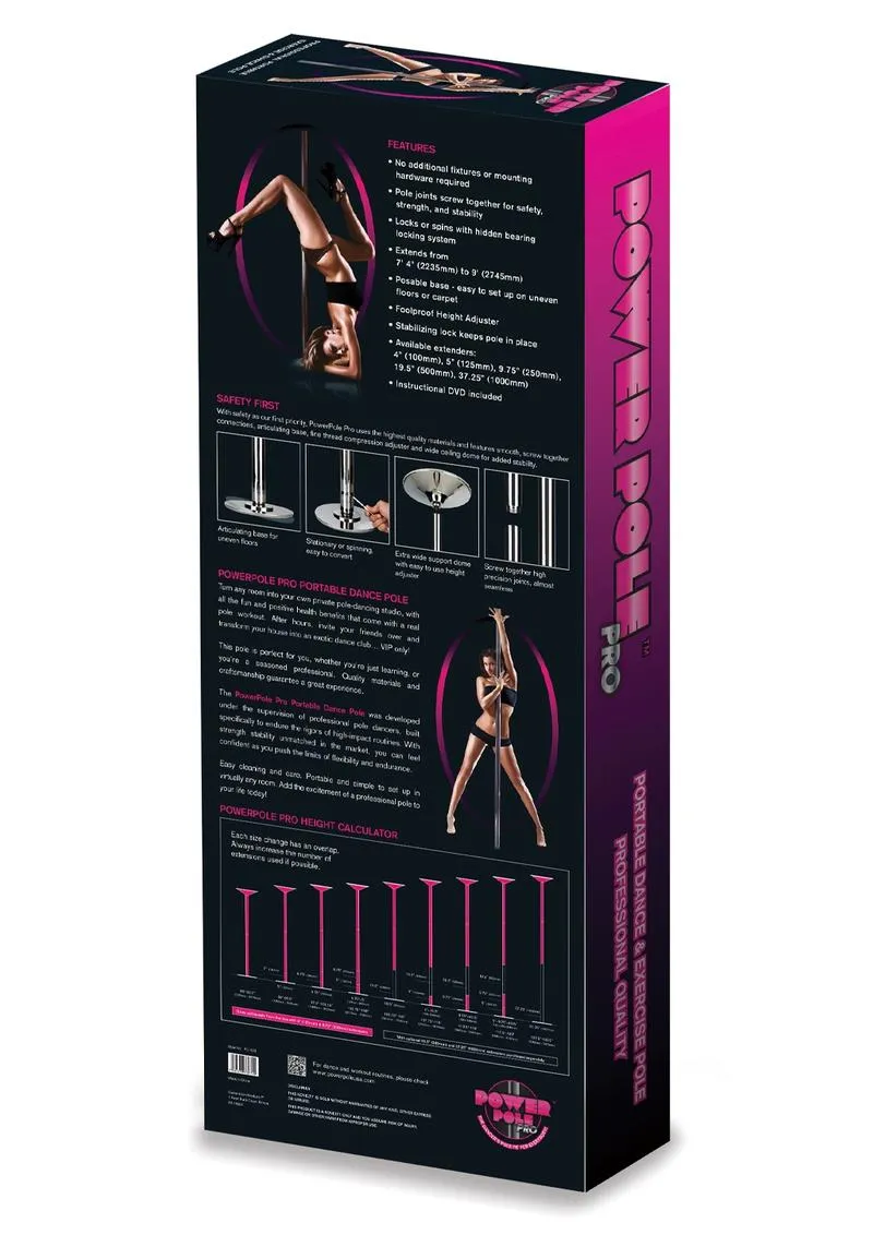 Pleasure Wigs Power Pole Pro palo pole dance argento