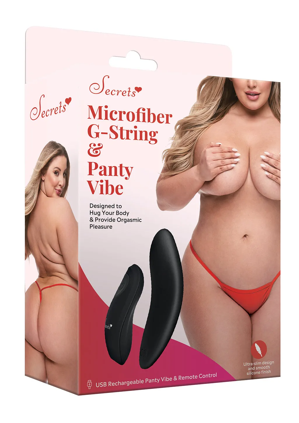 Secrets Microfiber G-String perizoma vibrante nero taglia unica