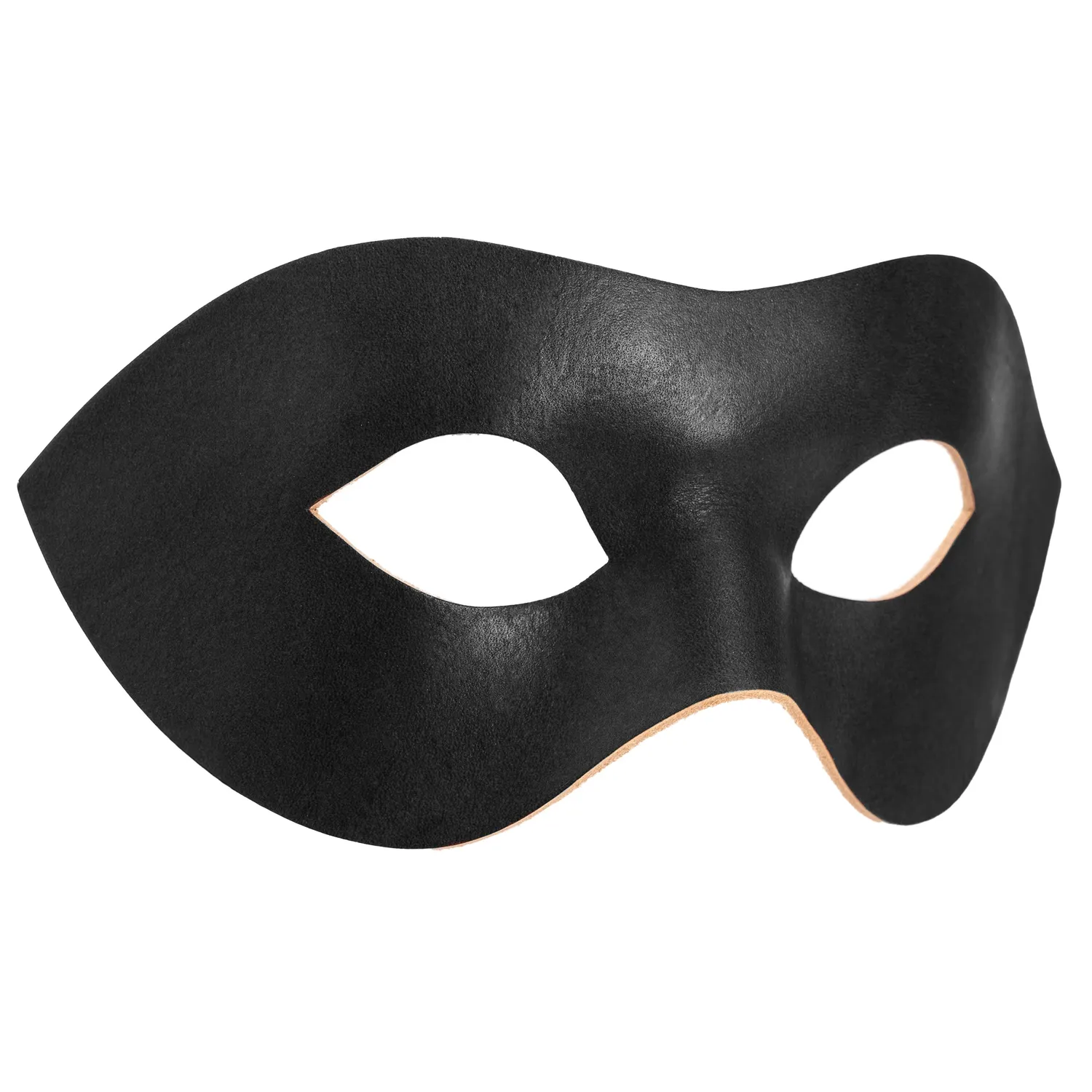 Altenburg Colombina Liscia maschera veneziana nera pelle