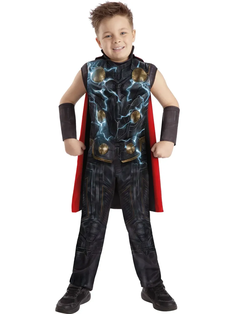 Rubies Marvel Costume Thor Battle Deluxe Bambino muscoli