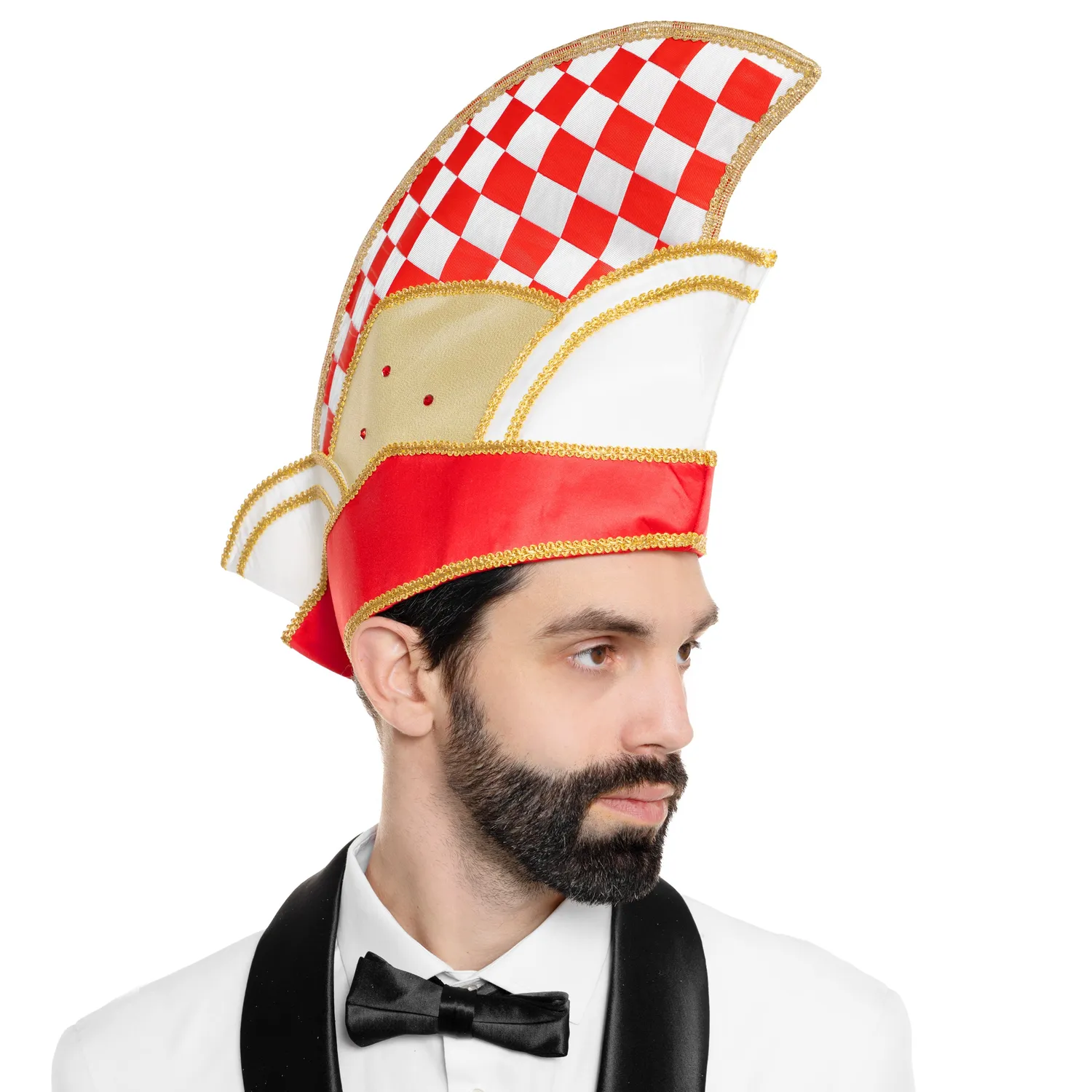 Altenburg berretto da comitato rosso bianco con treccia oro