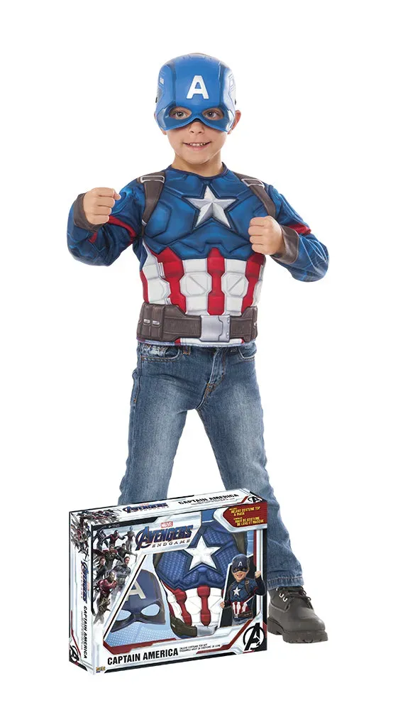 Rubies Endgame Capitan America costume bambino torace