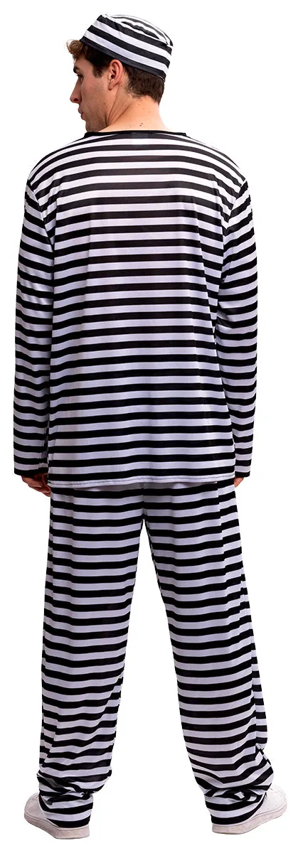 Rubies Prigioniero costume carcerato adulto MST righe
