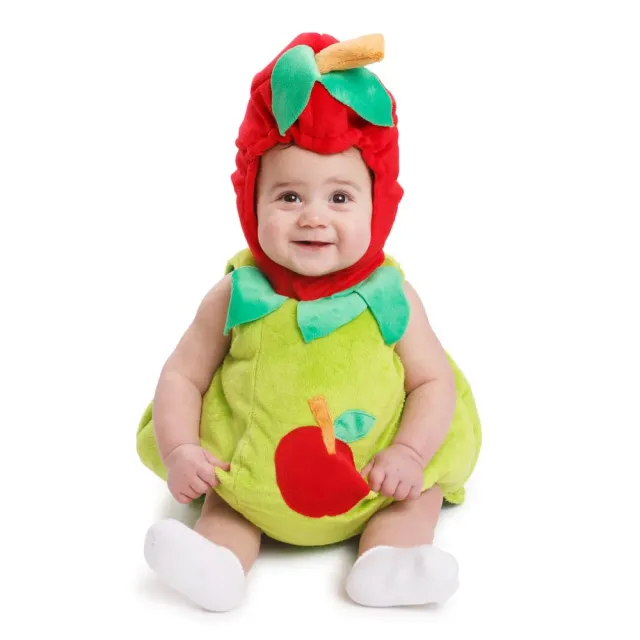 Dress Up America Mela costume neonato 6-12 mesi con cappuccio