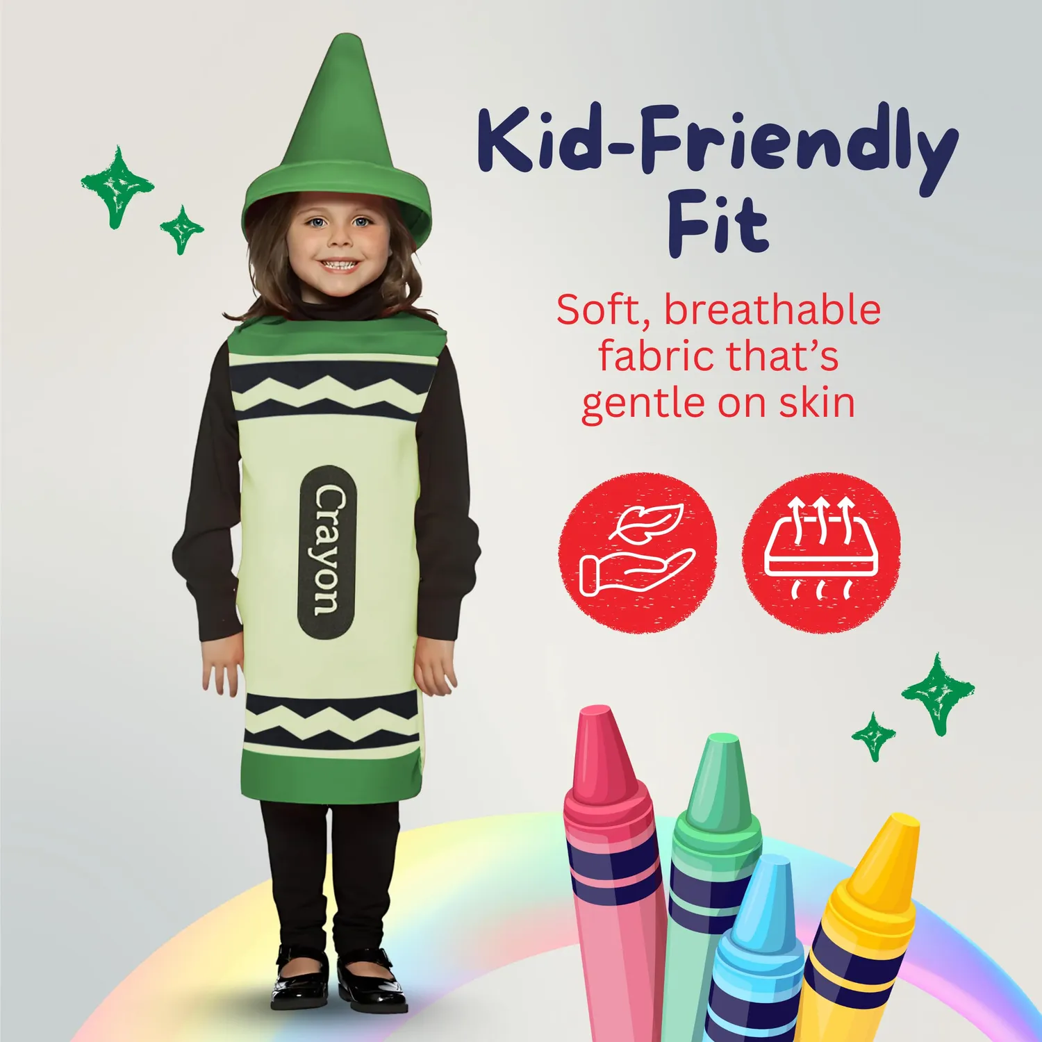 Dress Up America Costume Pastello Verde Bambini 8-10 Anni Ruolo