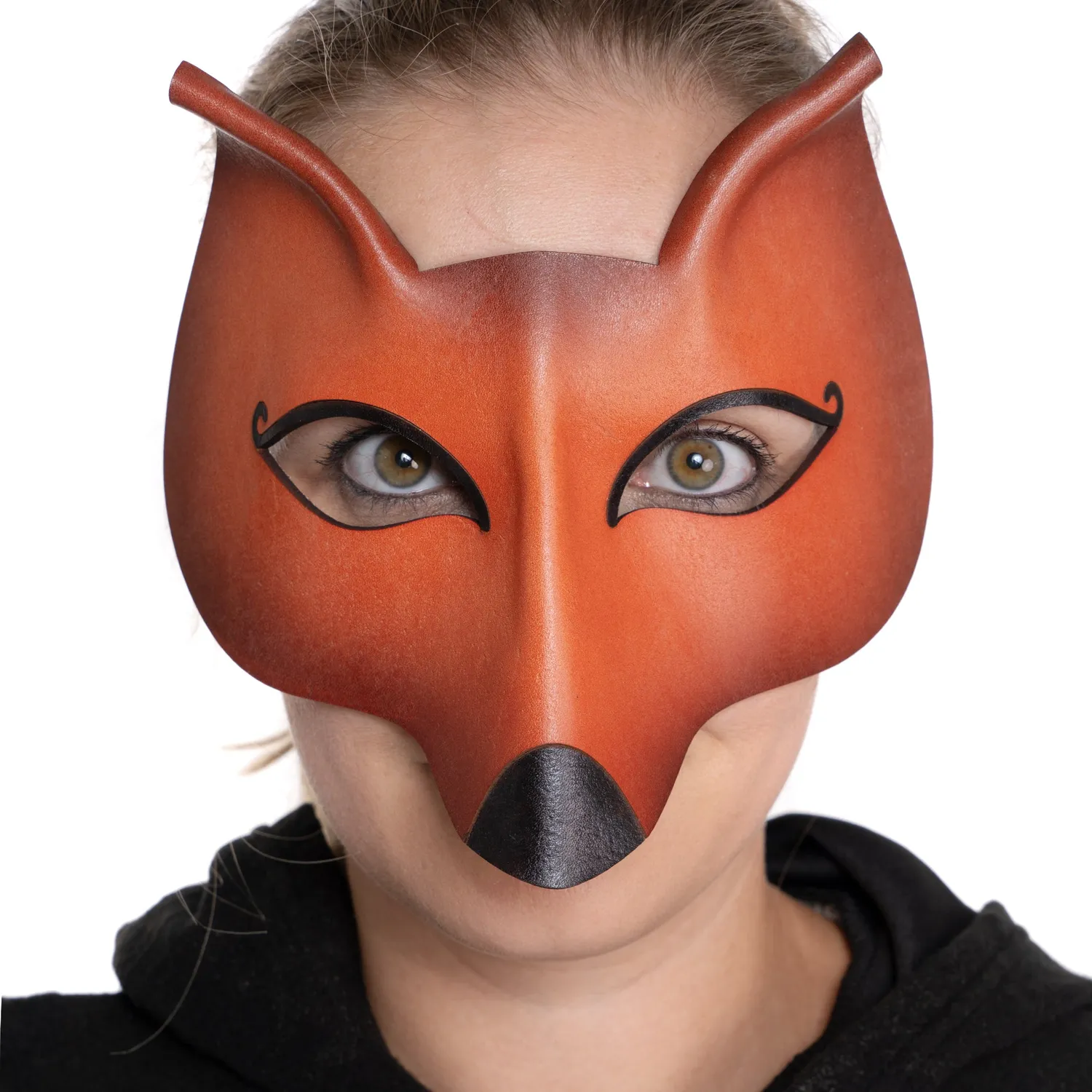 Altenburg Volpe de Cuoio maschera veneziana in cuoio dipinta
