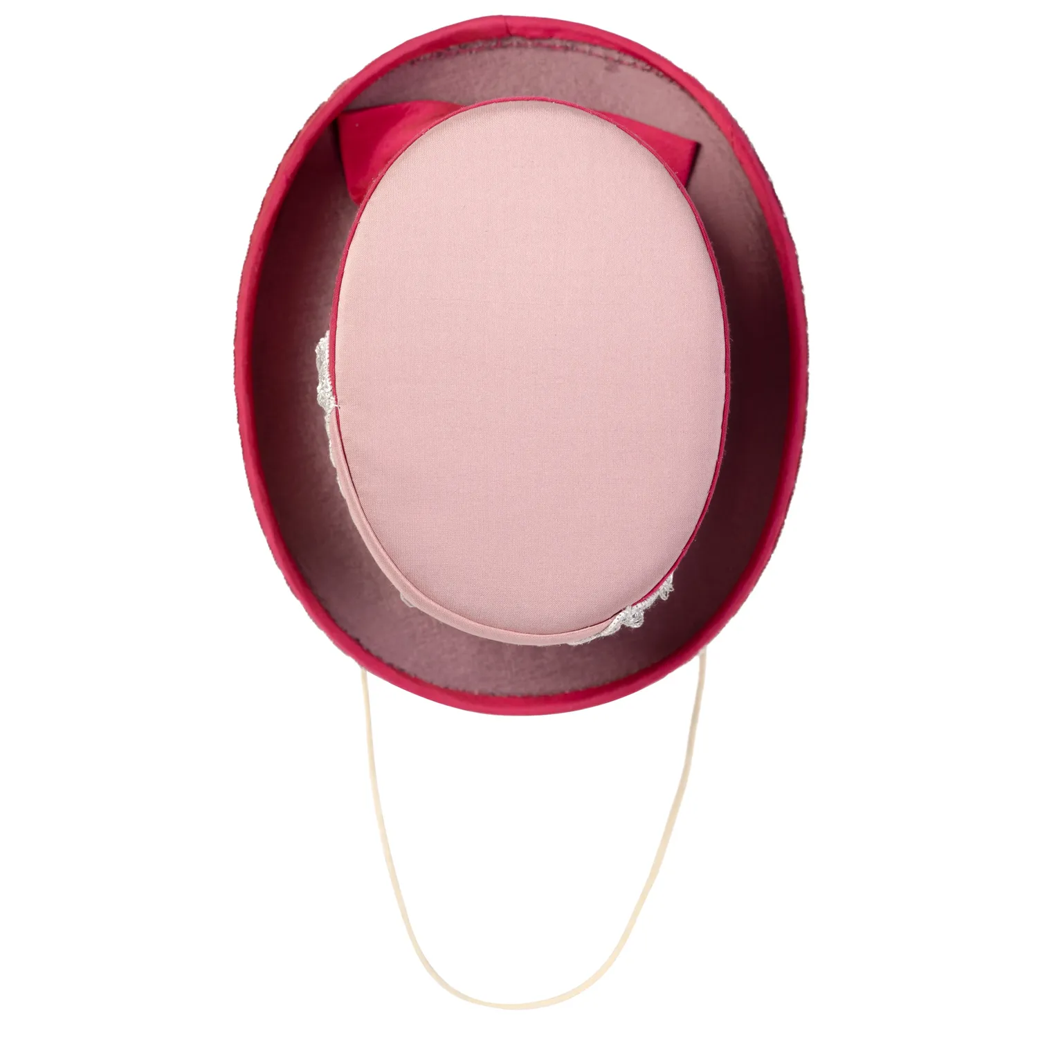 Altenburg Mini cilindro rosa dupioni seta con elastico