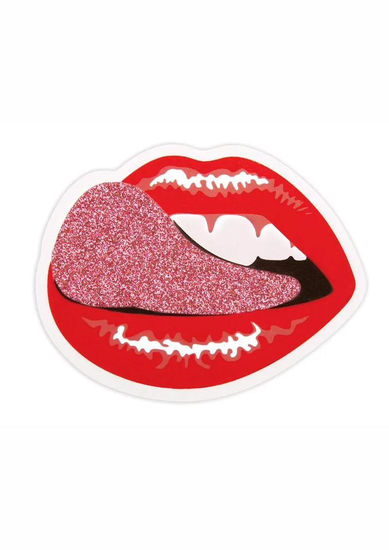 Pleasure Wigs Peekaboos Tongue Time copricapezzoli 2 paia glitter