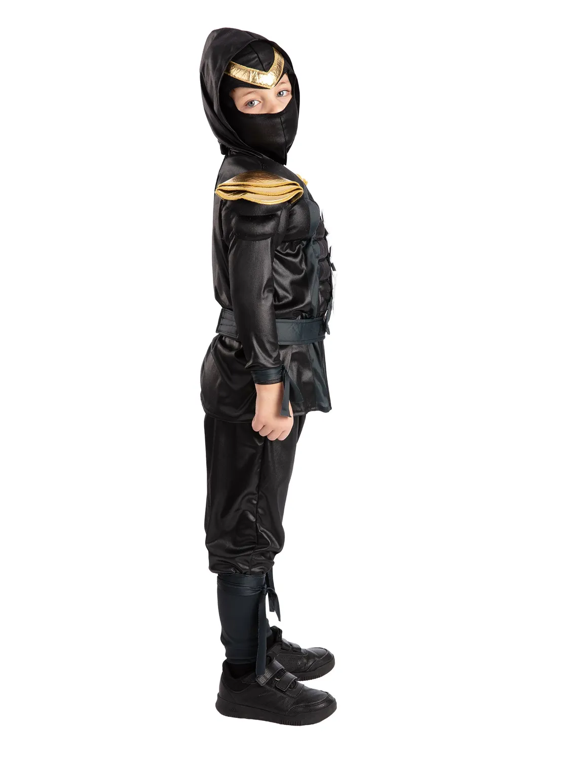 Rubies Super Ninja Costume Bambino Nero Taglia S