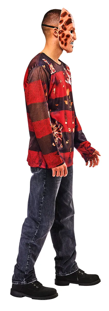 Rubies Freddy Krueger Opp costume adulto OS maglia horror Halloween