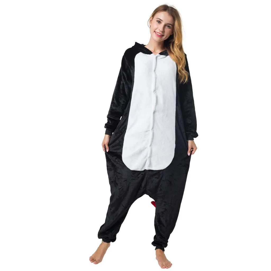 Katara 1744 Kigurumi Diavolo Pigiama Nero taglia S pile