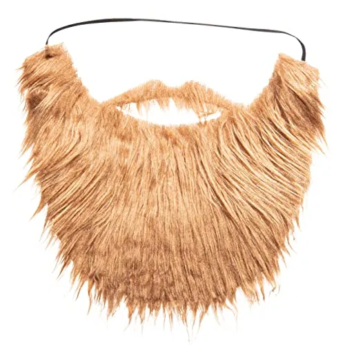 Dress Up America Barba e Baffi Finti Neri 18 cm Sintetici