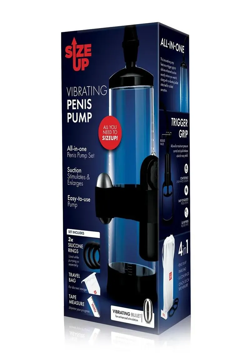 Size Up Vibrating Penis Pump pompa per pene vibrante