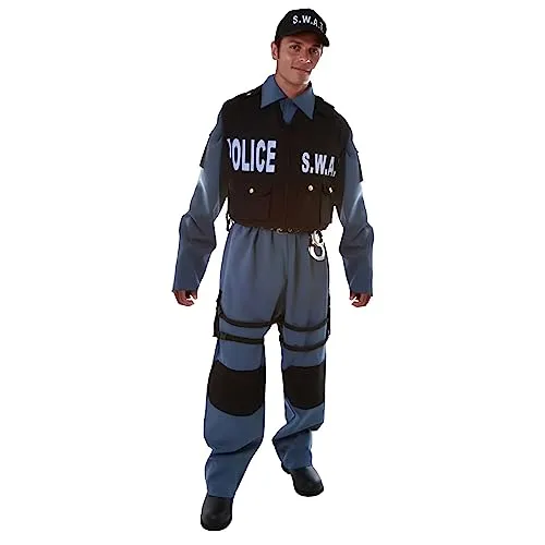 Dress Up America costume SWAT adulto deluxe taglia S 5 pezzi