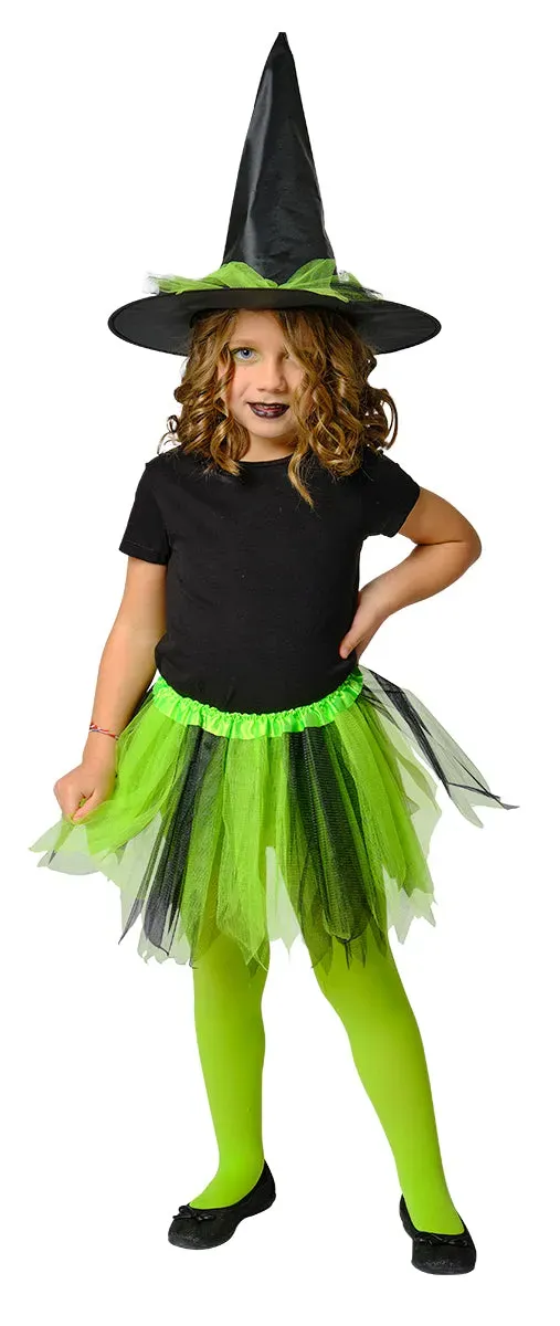Rubies Set Strega Tutu Verde costume bimba taglia unica