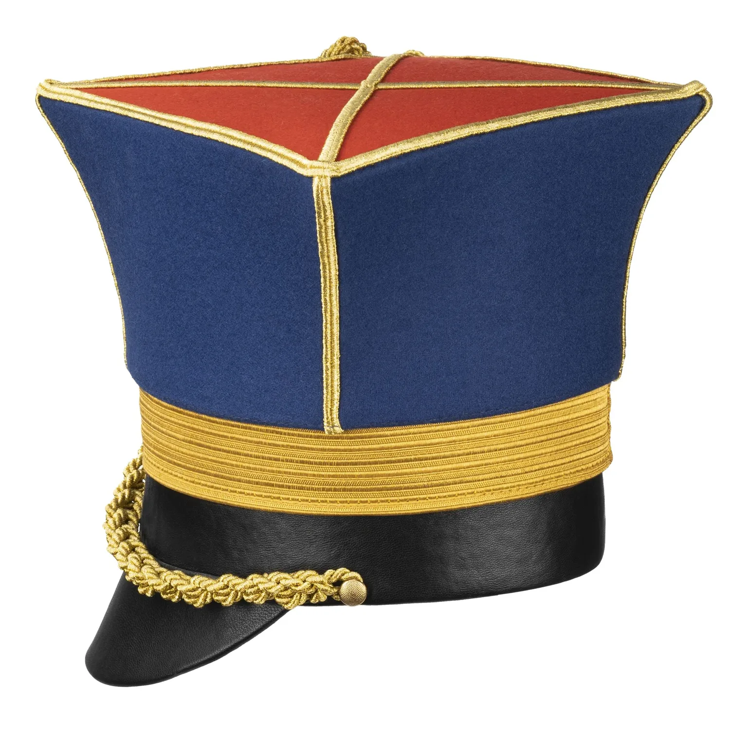 Altenburg Shako rosso blu cappello militare