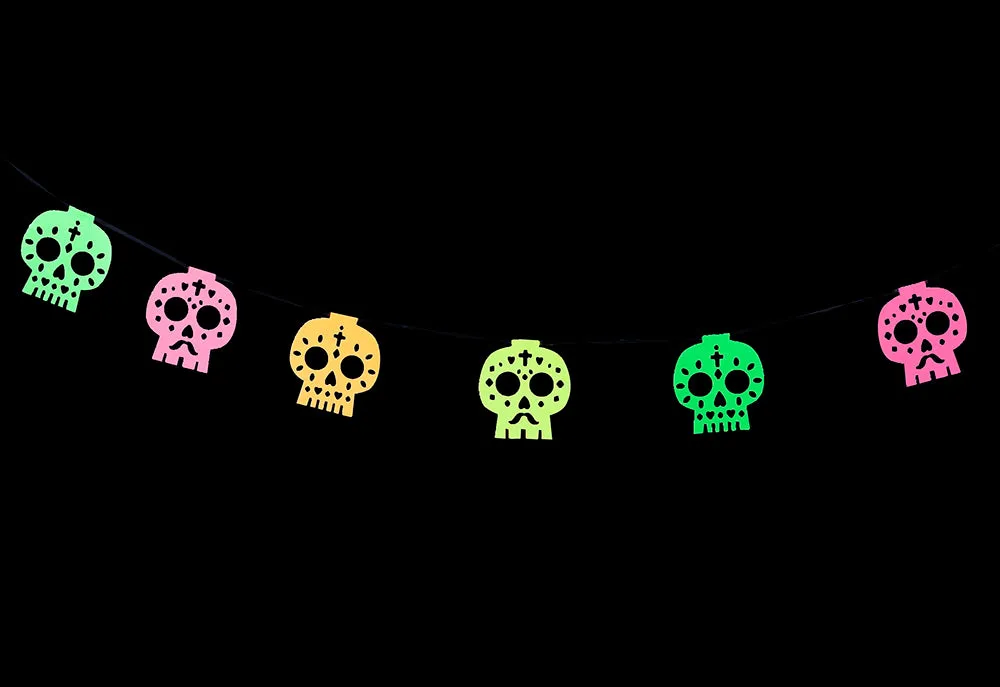 Rubies Katrinas ghirlanda neon fiori fluo UV