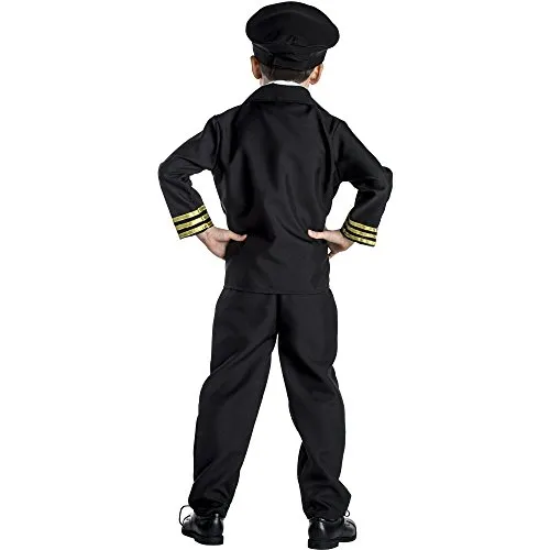 Dress Up America Pilot Costume Bambino 8-10 Anni Giacca Cappello
