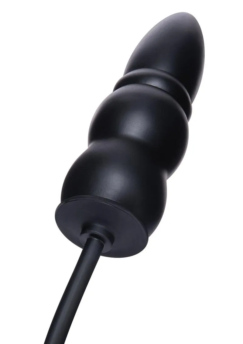 Pleasure Wigs Size Up 5.5 Ripple Inflatable plug anale nero