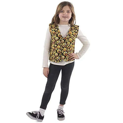 Dress Up America Emoji gilet bambini giallo 12-14 anni