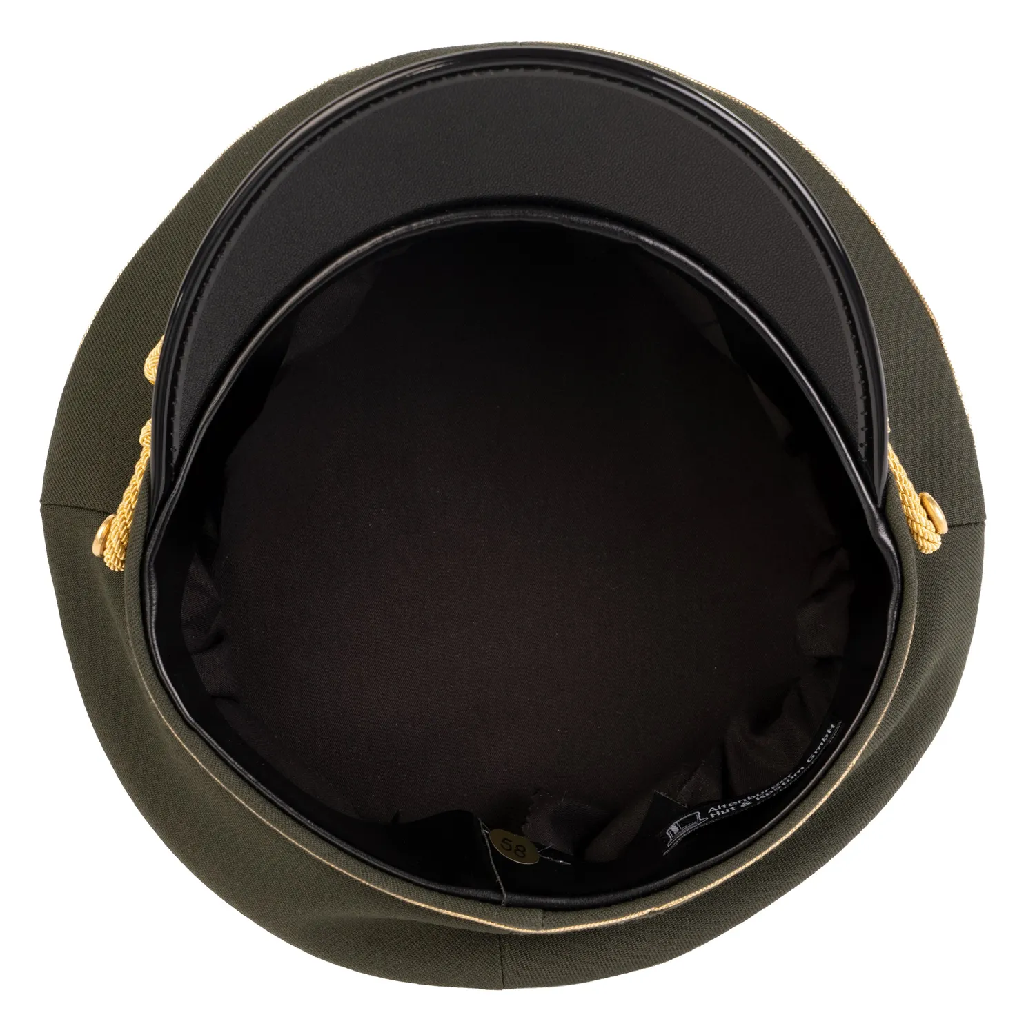 Altenburg Militare berretto verde piping oro visiera