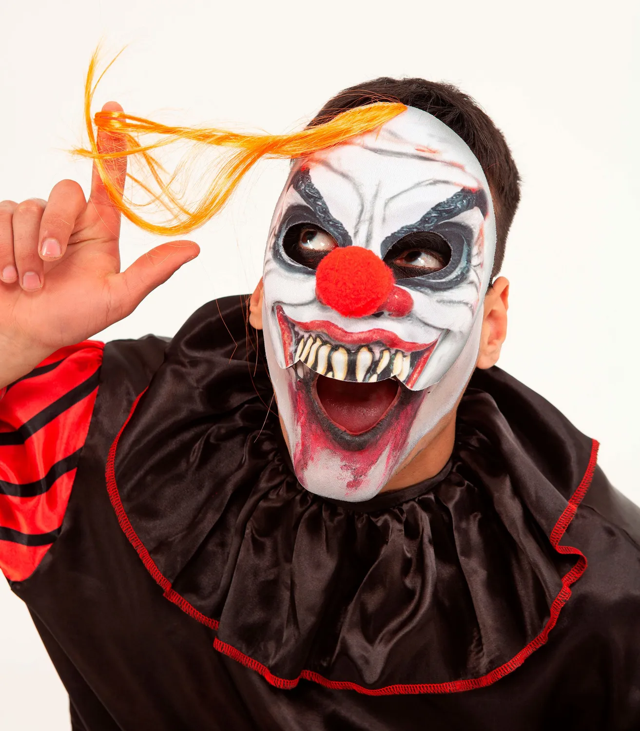 Rubies Maschera Clown Capelli Arancioni Halloween