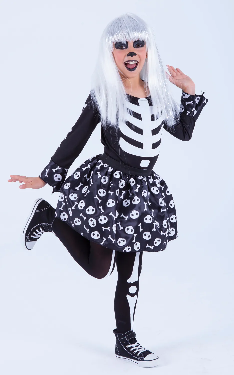 Rubies Skeletita costume bambina S fosforescente