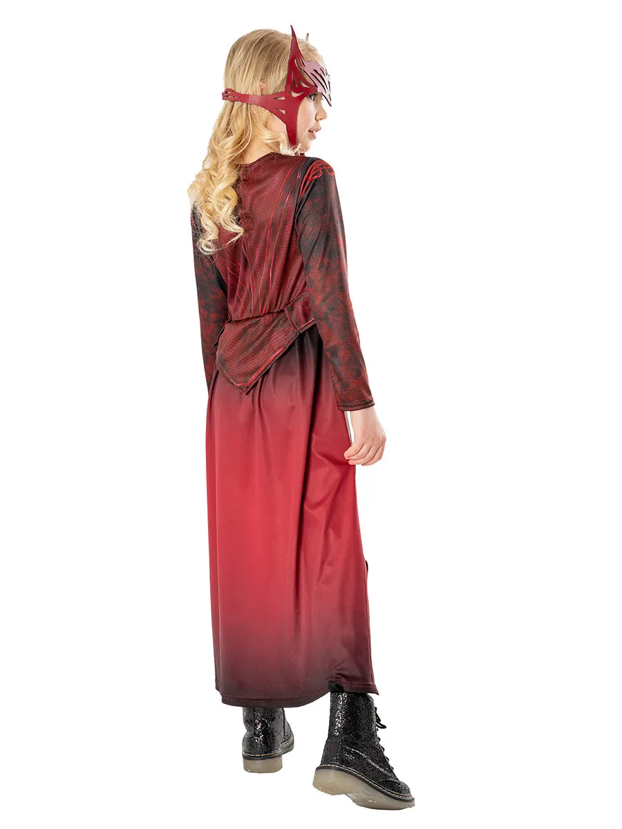 Rubies Strega Scarlatta Deluxe costume bambina M Marvel