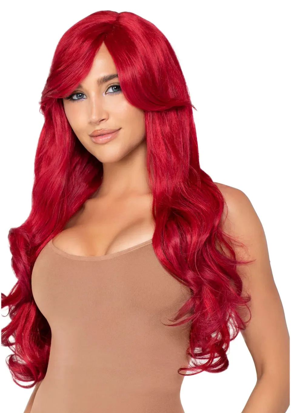 Leg Avenue Long Wavy Wig parrucca rossa lunga mossa